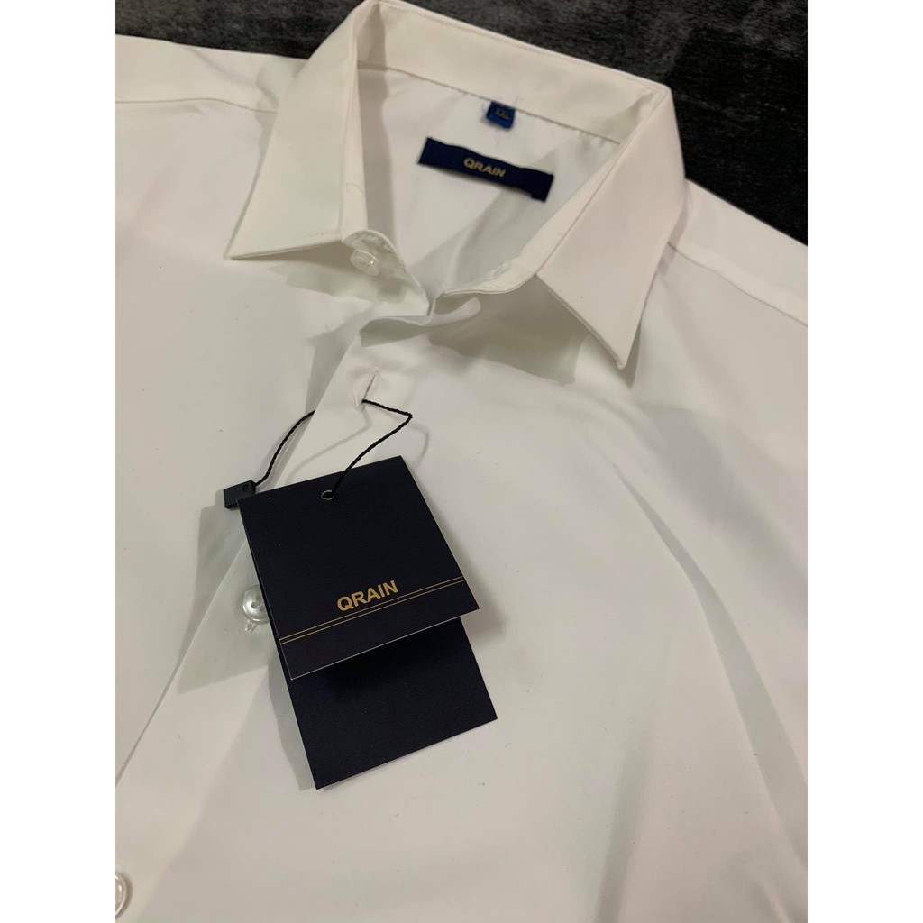 Áo Sơ Mi Nam Trắng Đen Trơn Dài Tay Vải Lụa Cao Cấp, Áo Sơ Mi Dáng Ôm Form Body, T-man | BigBuy360 - bigbuy360.vn