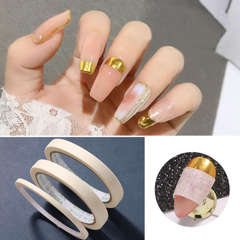[Hàng mới về] Bộ 5 cuộn nhãn dán định hình trang trí móng tay tiện dụng