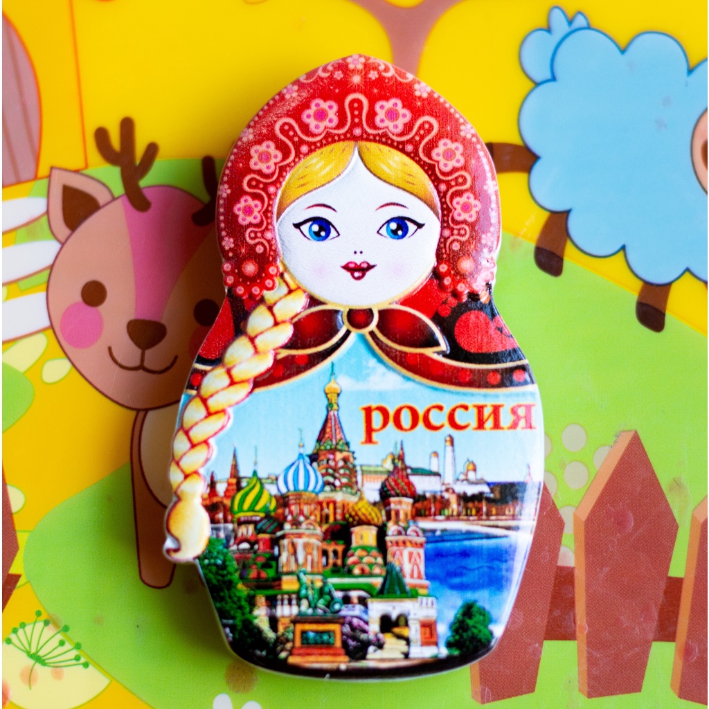 MIẾNG TRANG TRÍ HÌNH BÚP BÊ NGA,PHONG CẢNH NGA RẤT ĐẸP CỰC DỄ THƯƠNG CÓ NAM CHÂM GẮN TỦ LẠNH