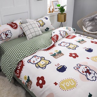 Set 5 món chăn ga cotton poly