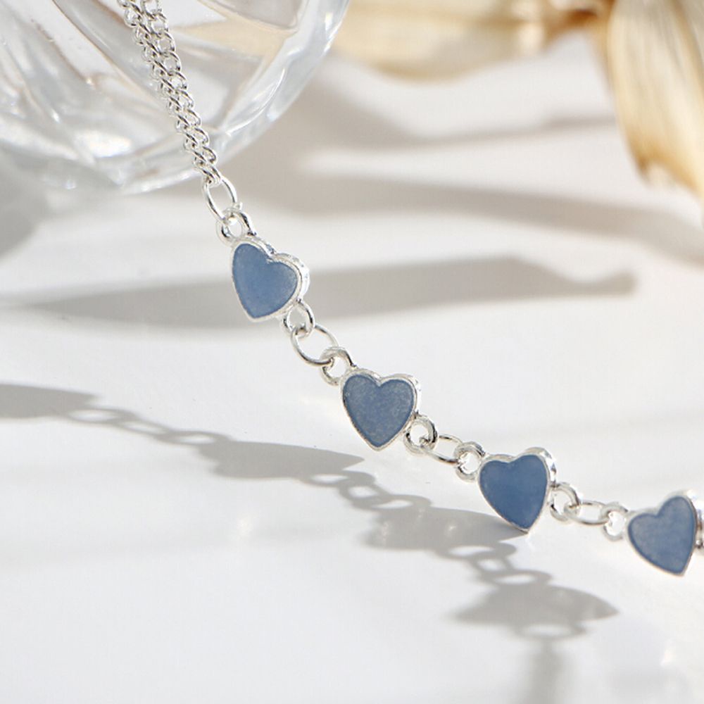 Vòng tây dây xích mặt trái tim phát sáng độc đáo cho nữ