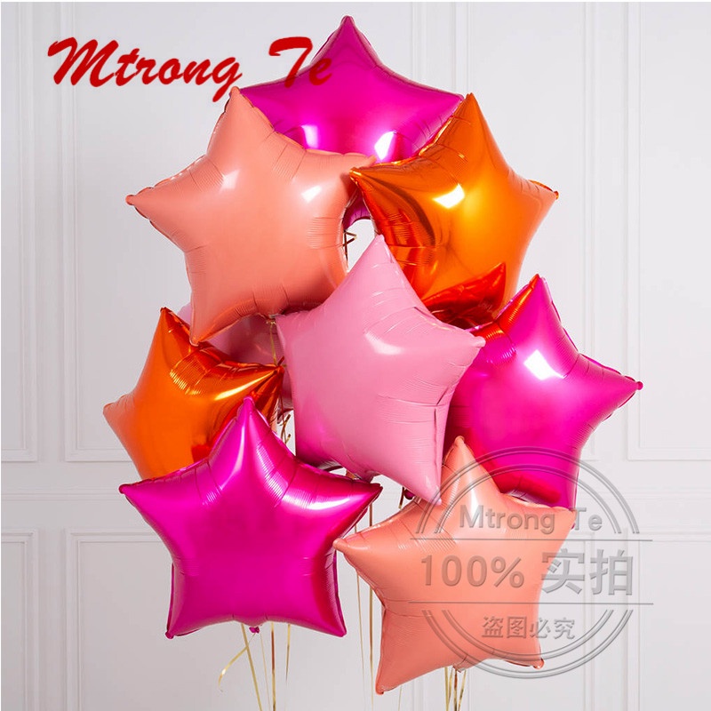 1 Bong Bóng Lá Nhôm Hình Ngôi Sao 18inch Trang Trí Tiệc Cưới / Sinh Nhật / Giáng Sinh