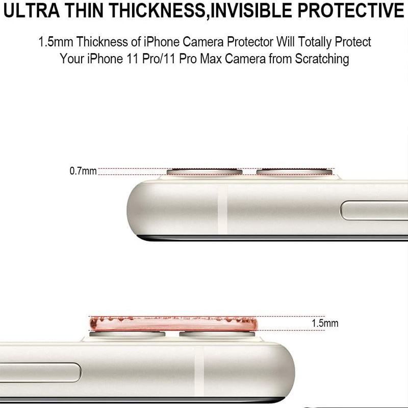 Vòng kim cương lấp lánh gắn ống kính máy ảnh cho iPhone 13 Pro Max