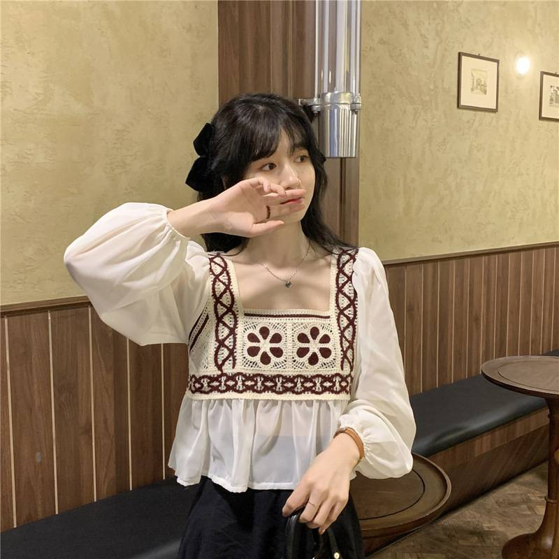 Áo Sơ Mi Chiffon Chống Nắng Dáng Rộng Thêu Họa Tiết Thời Trang Mùa Hè Cho Nữ