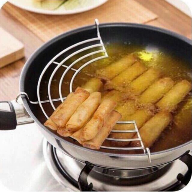 Vỉ gác chảo rán inox