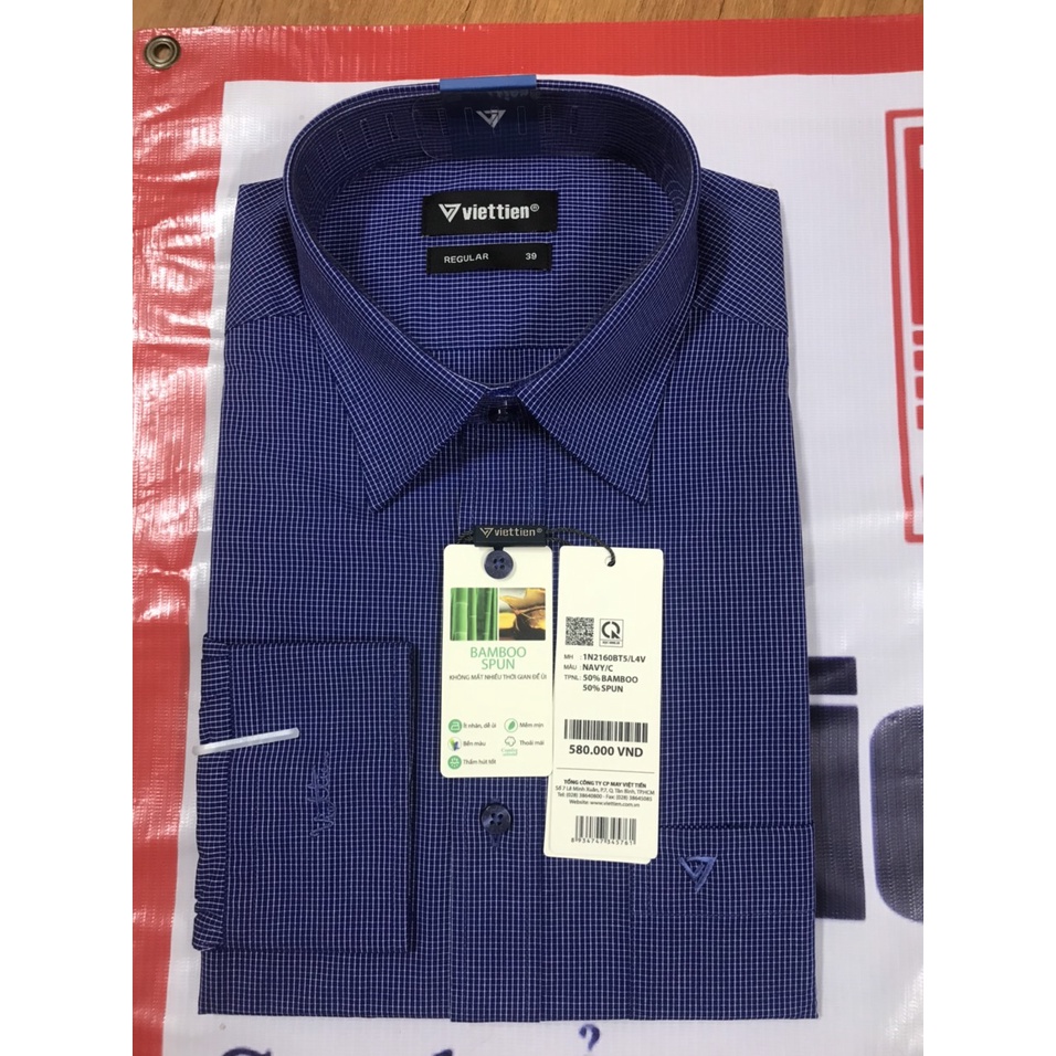 Áo sơ mi dài tay Việt Tiến  MS 2160