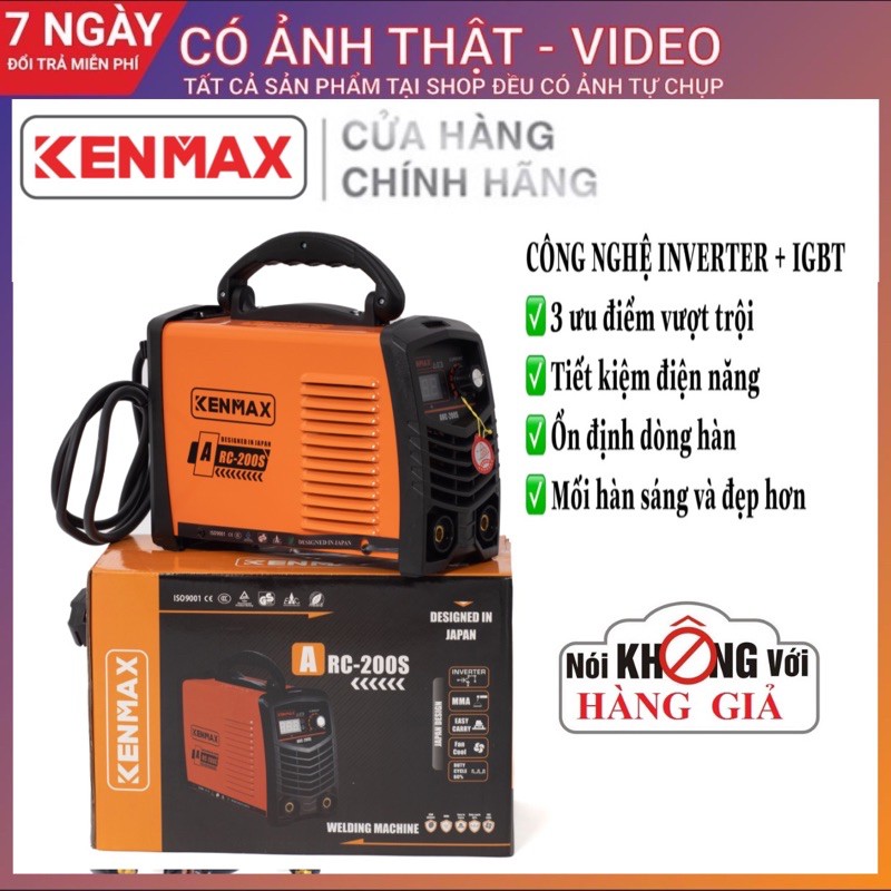 Máy hàn | Kenmax ARC 200S | Tặng full bộ kiện + thương hiệu Nhật Bản