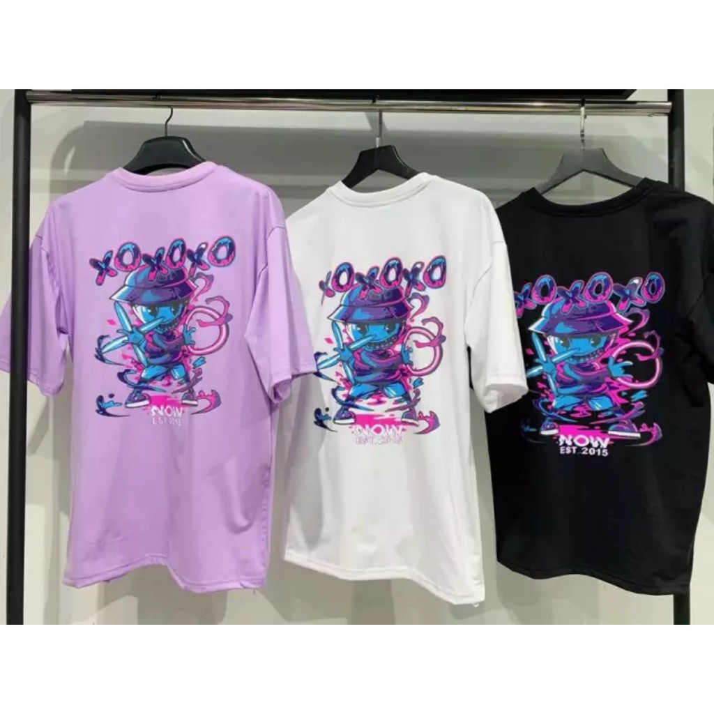 Áo thun nam nữ tay lỡ unisex form rộng phong cách ulzzang Pi fashion