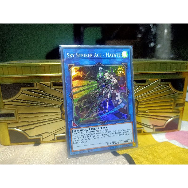 [KN_shop] thẻ bài yugioh:Sky Striker Ace - Hayate - CYHO-EN047 - Super Rare 1st Edition