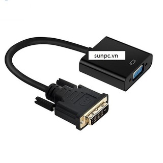 (Freeship) Cáp chuyển đổi DVI-D 24+1 sang màn hình LCD, máy chiếu có VGA,DVI TO VGA 24+1 dài 0,2m