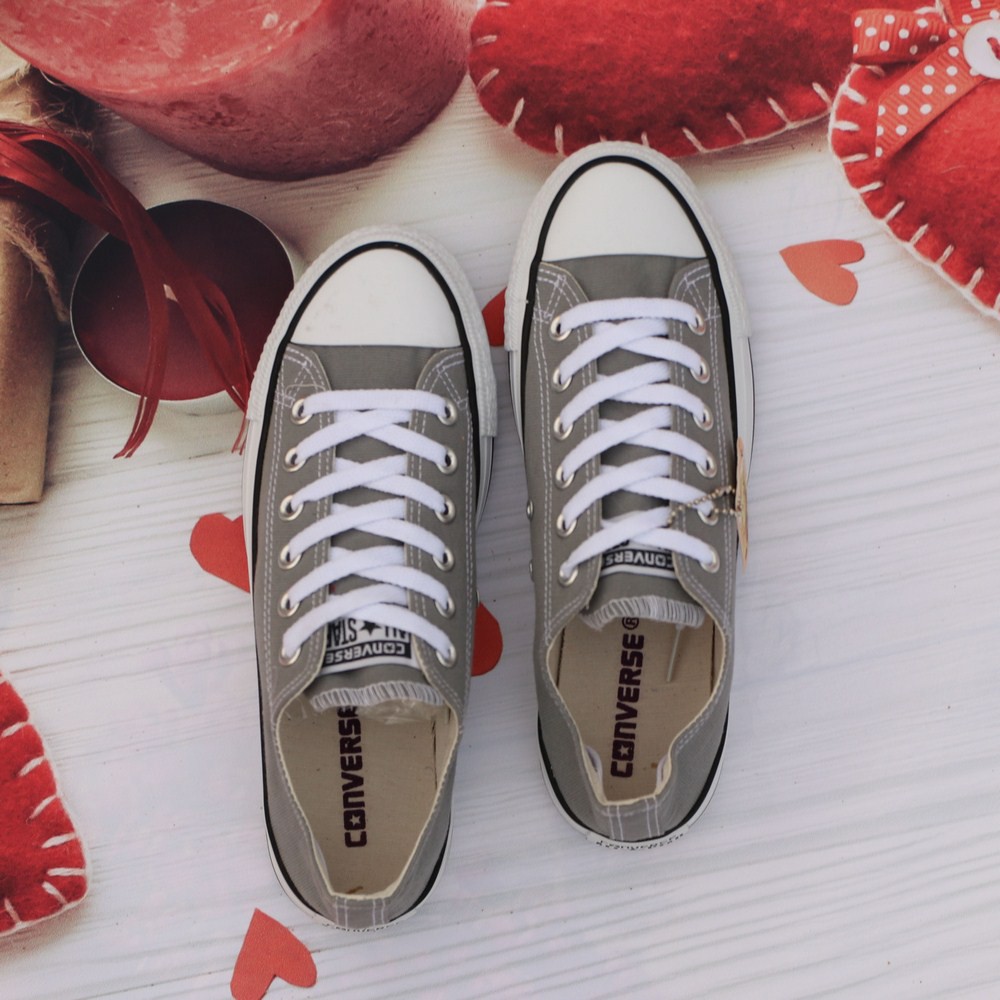 Giày AllStar Classic Màu Xám Cổ Thấp Nam