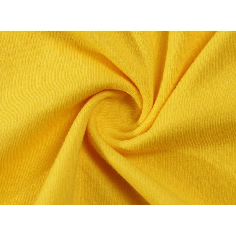 Vải thun, vải cotton 100% màu vàng mềm mát, thấm mồ hôi tốt