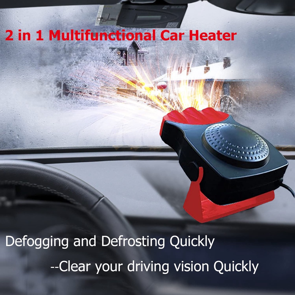 Máy Sưởi Quạt Gió Ngăn Sương Mù Đọng Kính Lái Ô Tô