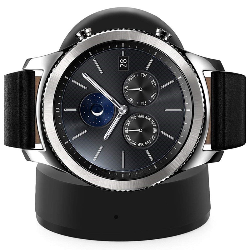 Đế Sạc Không Dây 42 / 46mm Cho Đồng Hồ Thông Minh Samsung Galaxy Gear S2 S3 Ticwatch Moto 360 1 2