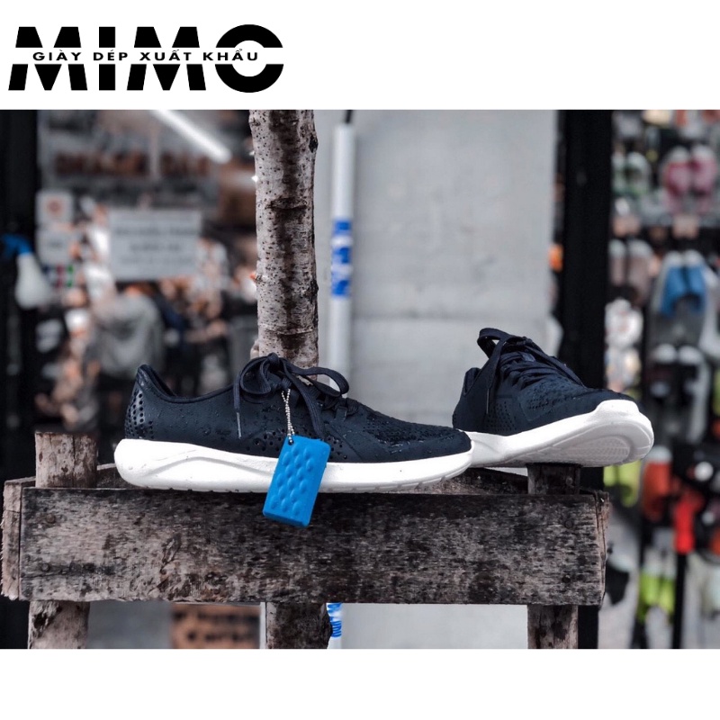 Giày nhựa buộc dây Cross Literide Pacer xanh navy full box cao cấp, êm mềm nhẹ, bền đẹp cho nam nữ