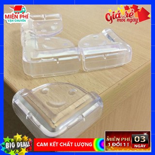 [GIẢM GIÁ] bịt góc bàn vuông tròn an toàn cho trẻ em nút silicon góc nhọn cạnh bàn kinh, kệ tủ gỗ 7401 bảo vệ cho bé