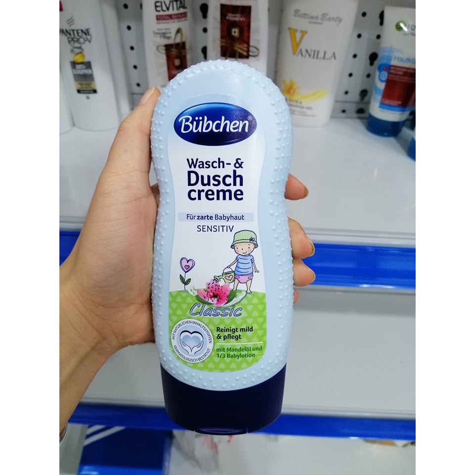 Sữa tắm gội cho trẻ sơ sinh Bubchen Wasch Gel 400ml