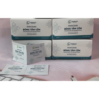 10 miếng bông tẩm cồn lau móng