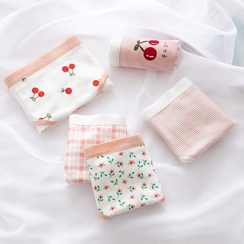 (Có chọn màu) Quần lót nữ cotton thun dễ thương lưng vừa CHERISH - Bae Lingerie | BigBuy360 - bigbuy360.vn