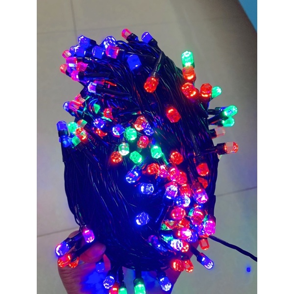 [FREESHIP] Dây Đèn Led Đèn Nháy Trang Trí 45 Mét Hình Kim Cương Nháy Siêu Đẹp