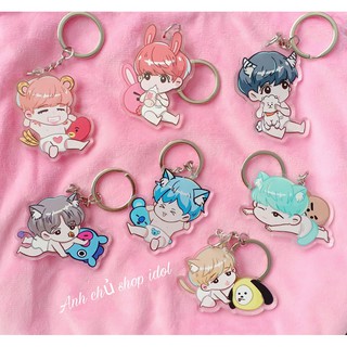 Móc khoá Bangtan Cooky Tata Shooky Chimmy RJ Mang Koya siêu dễ thương