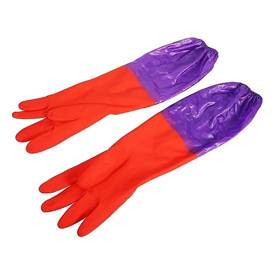 Găng tay cao su lót nỉ chống thấm nước và giữ ấm tay mùa đông