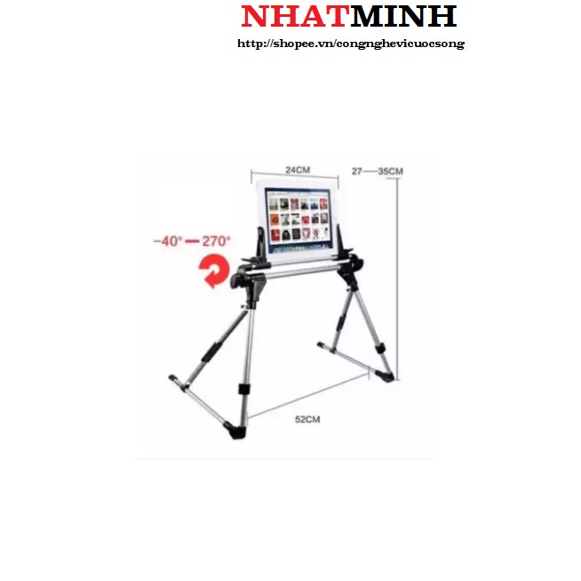 Giá đỡ máy tính bảng IPAD STAND 201 đa năng-điều chỉnh độ cao,giá đỡ di động dành cho máy tính bảng,thiết bị dành cho IP