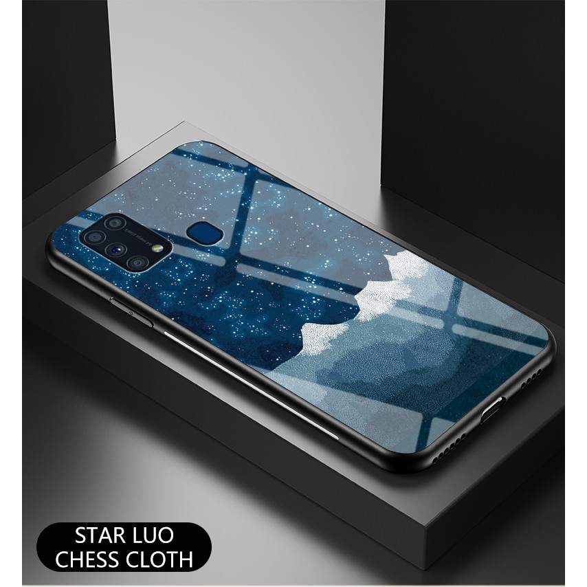 Ốp lưng cứng hình bầu trời sao đẹp mắt cho Samsung Galaxy M31
