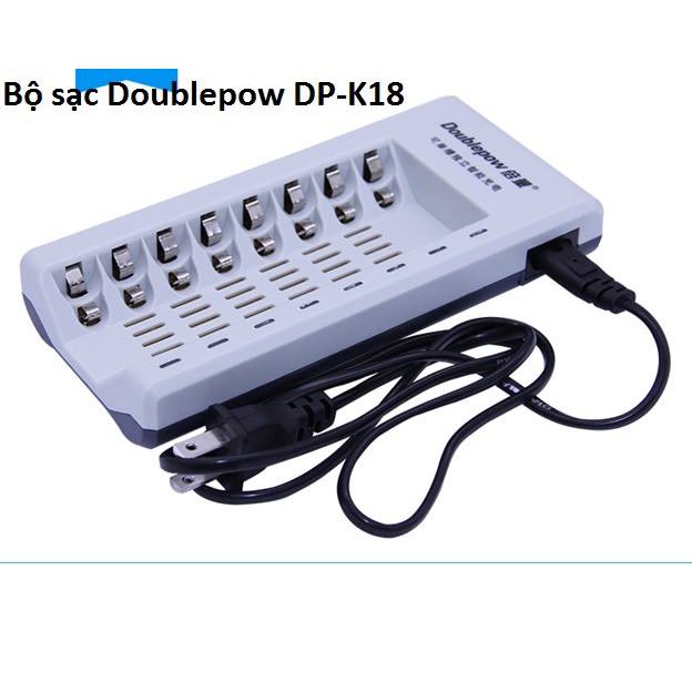 Combo Bộ sạc nhanh thông minh đa năng Doublepow DP-K18  Tặng 8 Pin AAA 1250mAh