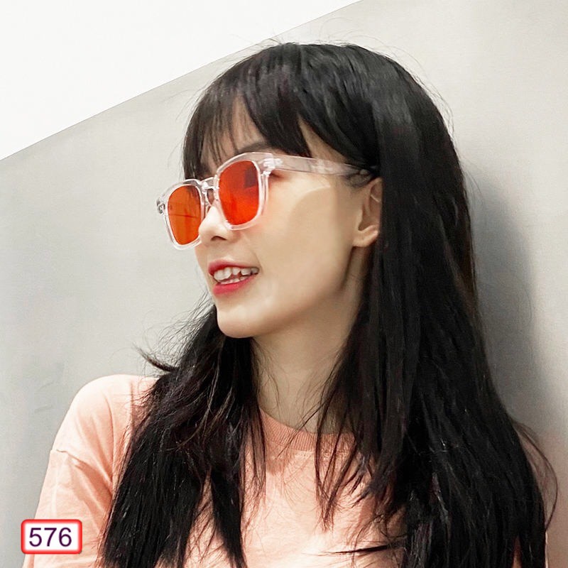 Mắt Kính Thời Trang Hot Trend 576 Form Vuông Vạch Siêu Đẹp - Hazo