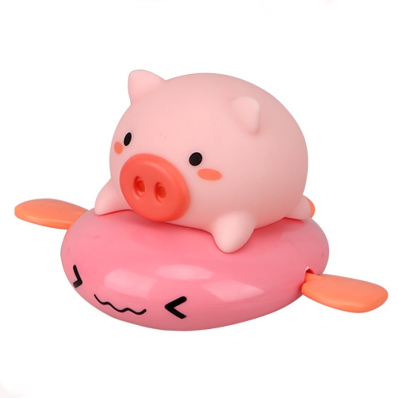 Heo con chèo thuyền bơi trong nước siêu cưng - Rùa lội nước - đồ chơi nhà tắm - Smart Baby