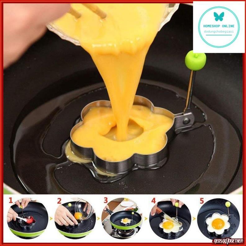 Khuôn inox tạo hình chiên trứng, làm bánh cho bé chọn mẫu