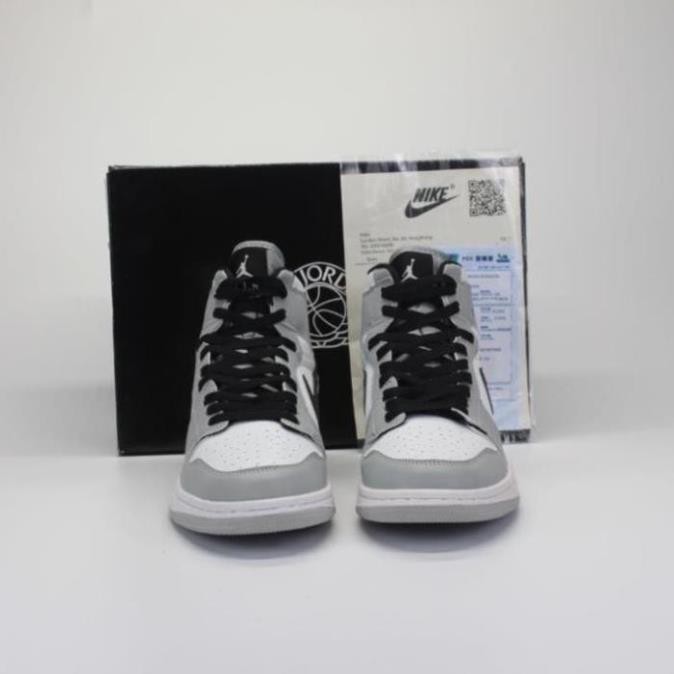 Giày thể thao sneaker Jordan Xám Cao, Giày  JD  xám cao SMORKEY full box bill