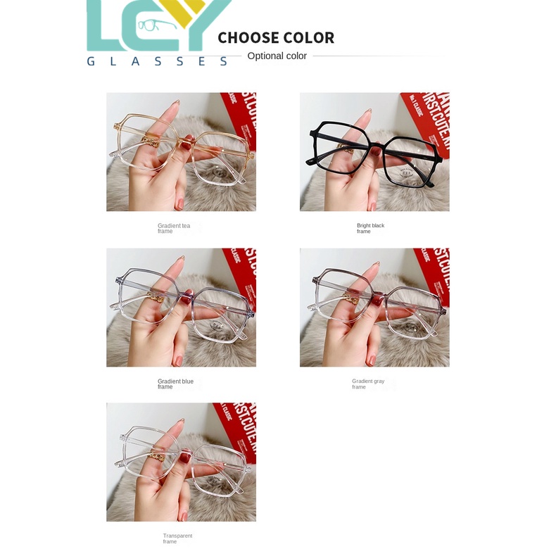 Mắt Kính Chống Ánh Sáng Xanh Hình Vuông Thời Trang 0°-6.0° (Spot) 15922