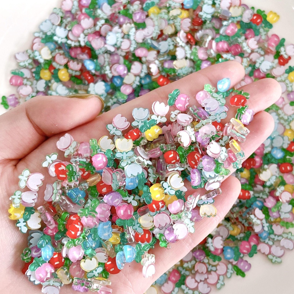 Phụ Kiện Trang Trí Móng Tay Họa Tiết Hoa Xinh Xắn|Phụ Kiện Trang Trí Móng Tay 3D Thời Trang Phong Cách Nhật Bản