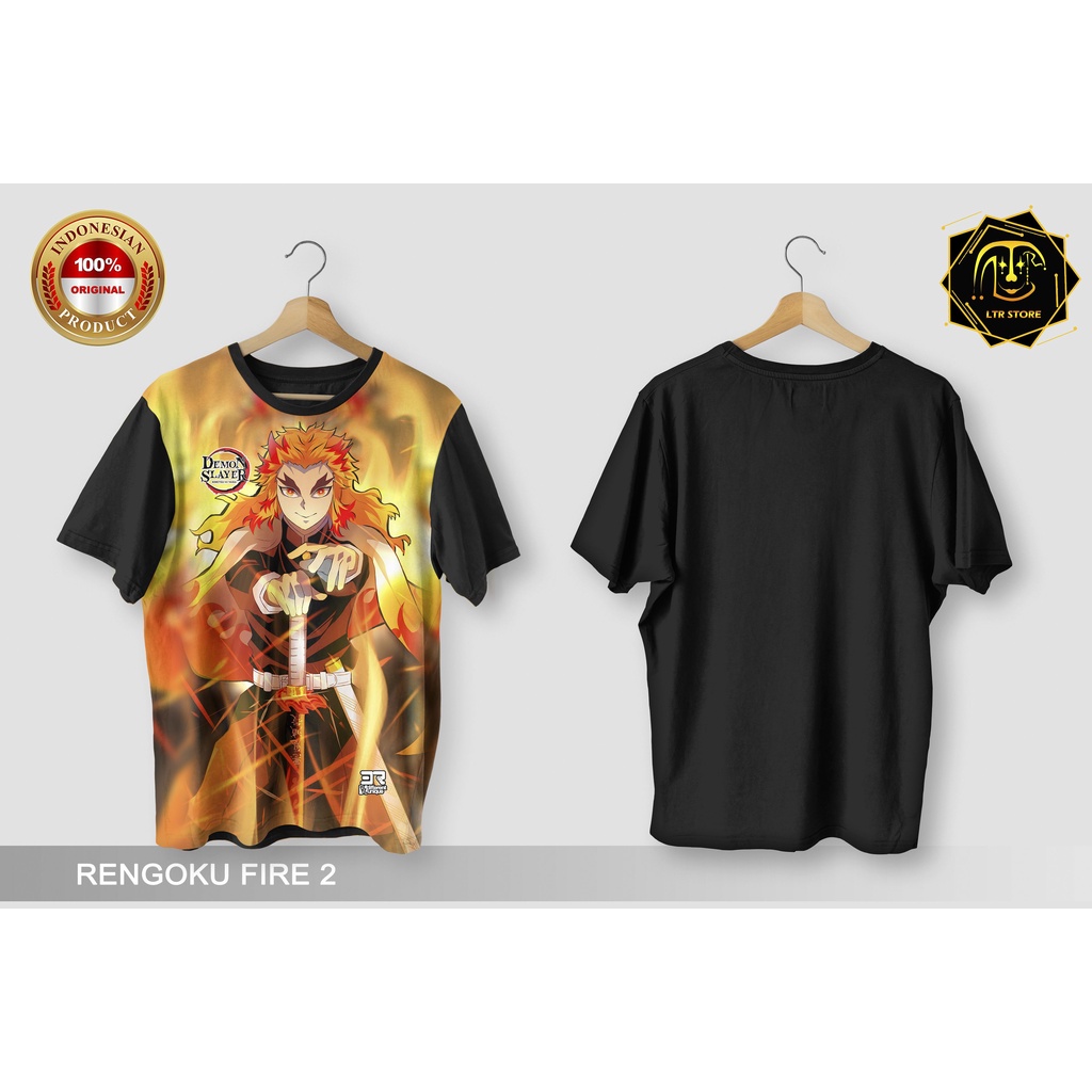 (Thanh Toán Tại Chỗ) Áo Thun Họa Tiết ANIME KIMETSU NO YAIBA RENGOKU FIRE 2 Trong 1 Dành Cho Nam Và Nữ 5 Tuổi Độc Đáo Từ 1 Đến 5 Năm Demon SLAYER MOTIF Uniqu