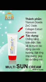 Kem chống nắng vật lý Multi Sun Cream