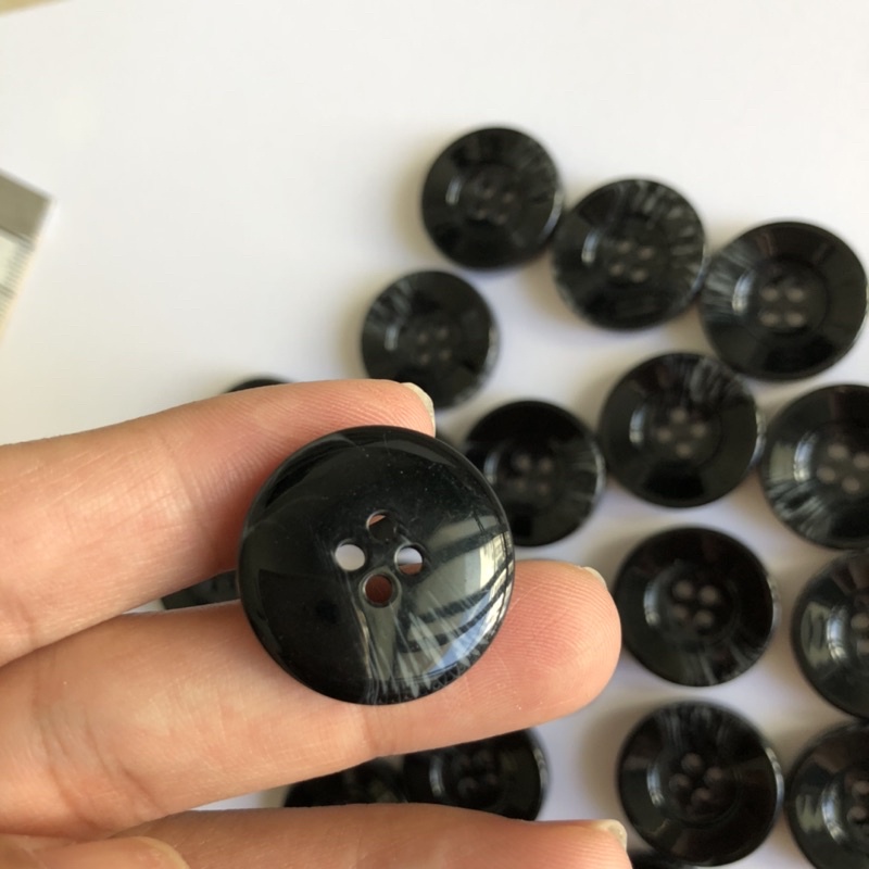 Cúc nút nhựa cao cấp hàng công ty, Khuy nút áo 4 lỗ phù hợp áo vest nam và nữ, quần tây, áo khoác măng tô, áo khoác dạ