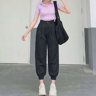 Quần baggy xếp ly phối khoen ❤