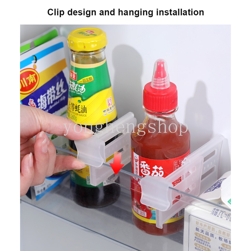 Set 4 Thanh Chia Ngăn Tủ Lạnh Tiết Kiệm Không Gian Tiện Dụng