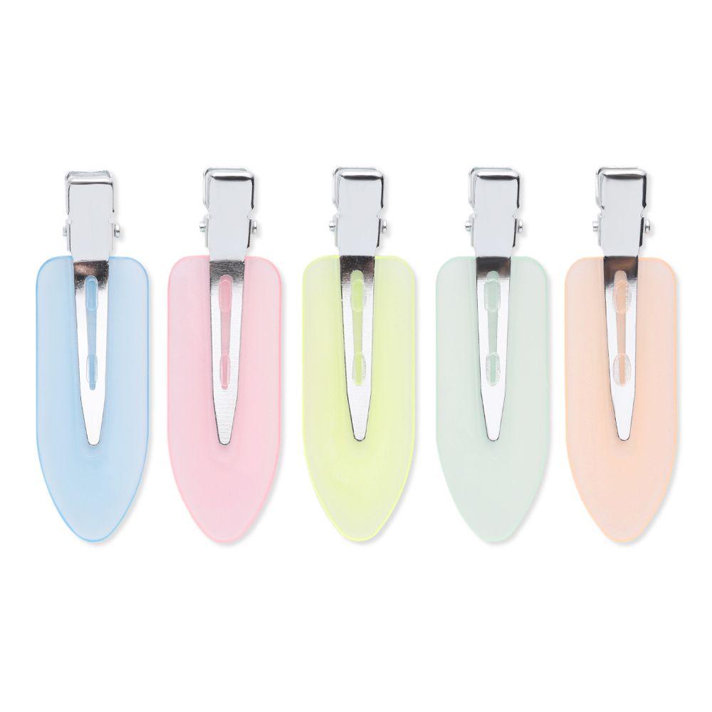 ROWANS Set 4 Kẹp Tóc Không Để Lại Dấu Màu Sắc Kẹo Ngọt Trong Suốt