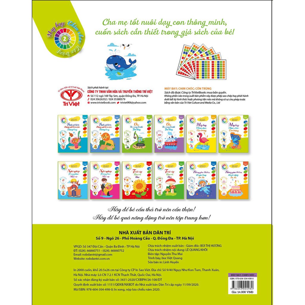 Sách - Tô Màu Theo Từng Bước - Máy Bay, Chim Chóc, Côn Trùng 2