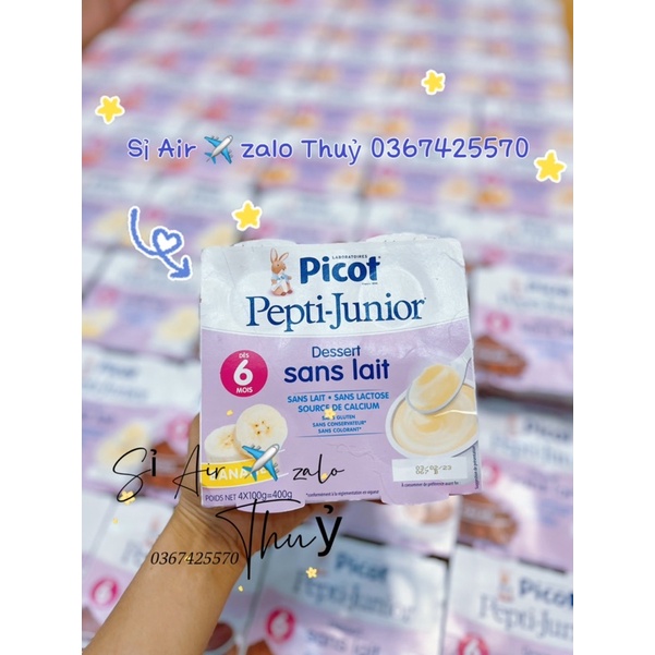 ( ✈️ đủ bill date 11/23) Váng gạo Picot cho bé dị ứng sữa 6 tháng (Air Pháp) lốc 400g