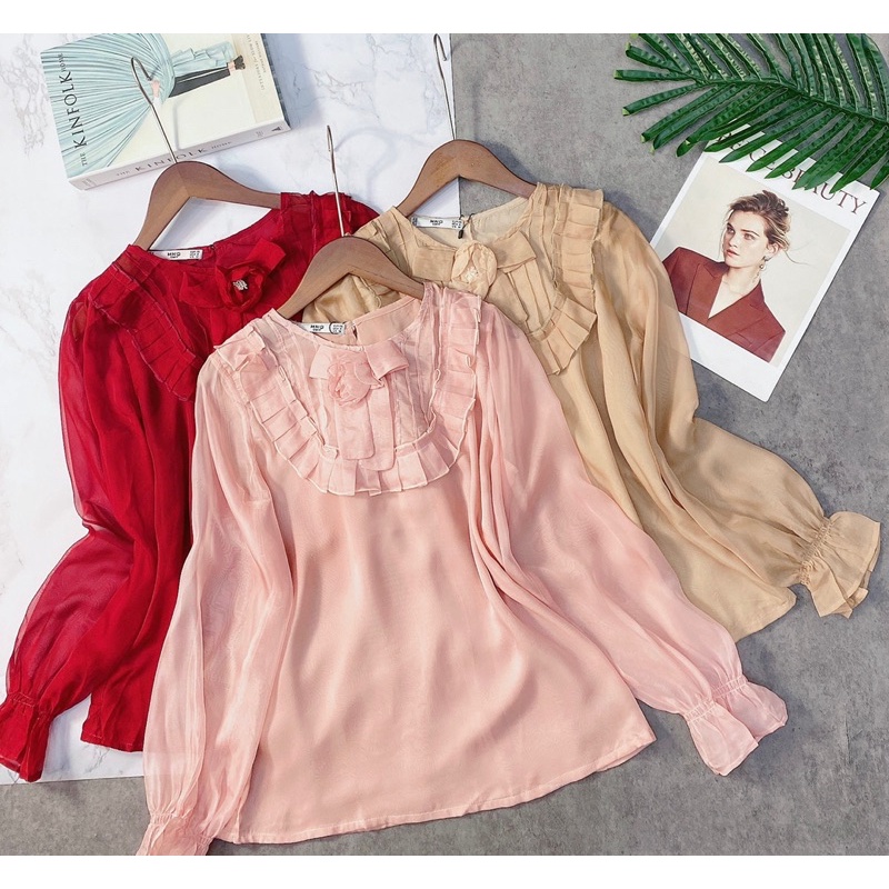 Áo tơ kèm tag hoa