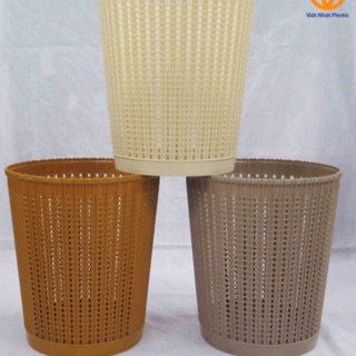 Sọt rác nhựa giả mây VIETNHAT