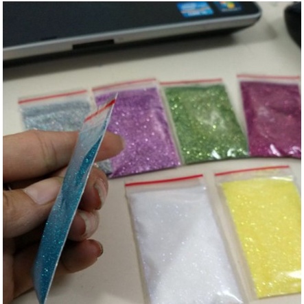 Combo 8 gói bột kim tuyến 8 màu (40gam-80gam)