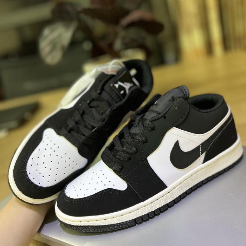 Giày Jordan Panda Thấp Cổ Trắng Đen, Giày JD Trắng Đen Cổ Thấp Full Bill -JKH8!