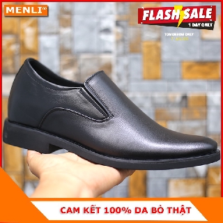 [DA BÒ] Giày cao lười nam tăng chiều cao 6.5cm GLSP164