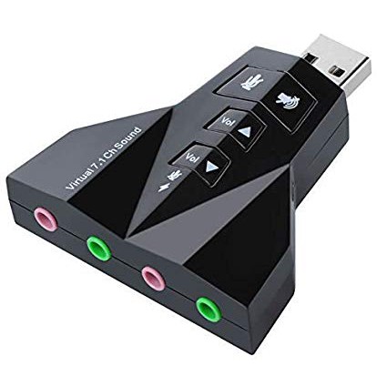 USB ra Sound 3D Virtual 7.1 Phi Thuyền 4 Cổng