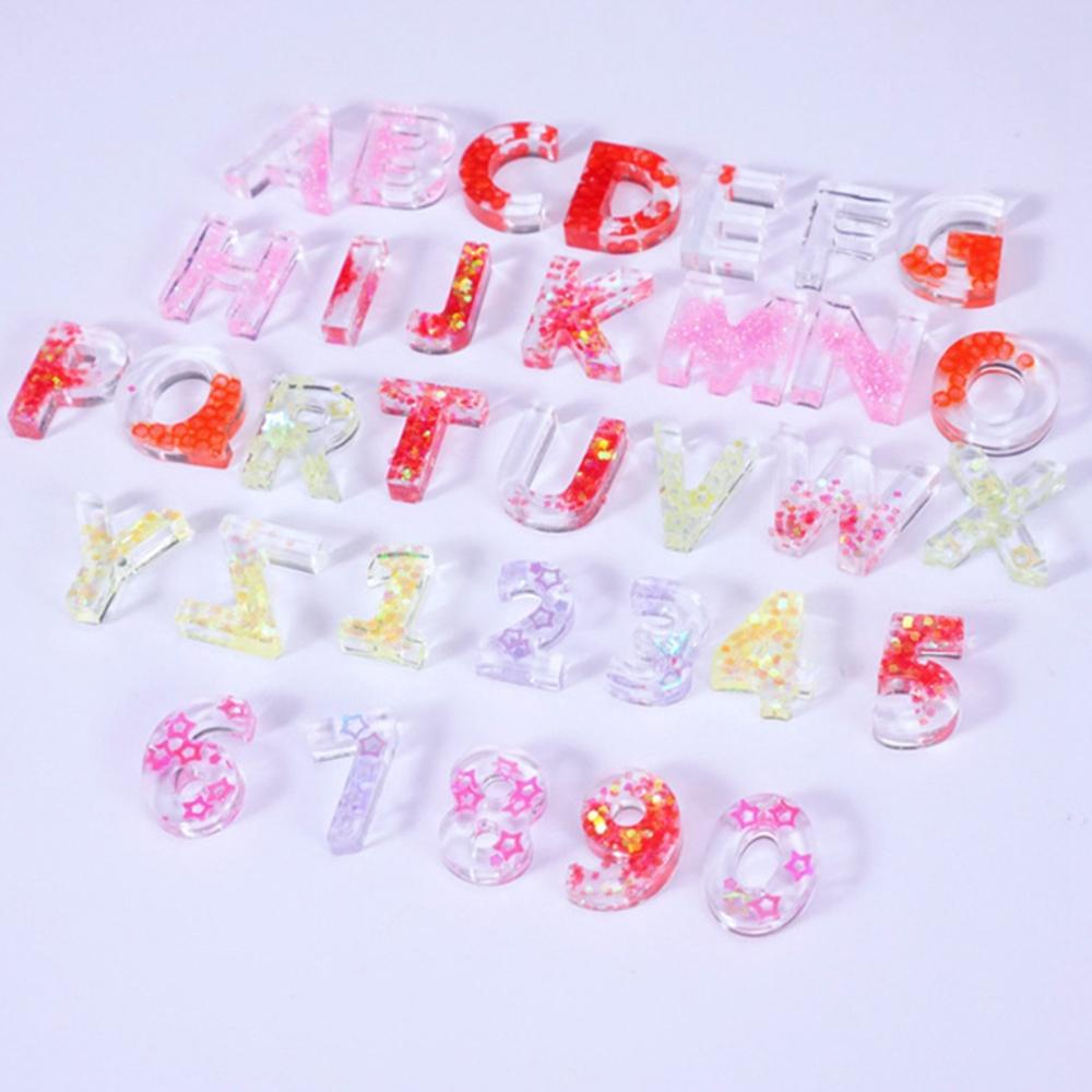 AUGUSTINA Set 3 Khuôn Silicone Làm Bánh Hình Chữ Cái &amp; Số